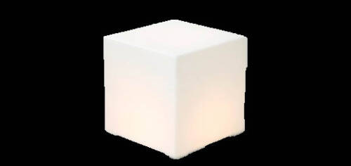 Acrylic Lit Ottoman