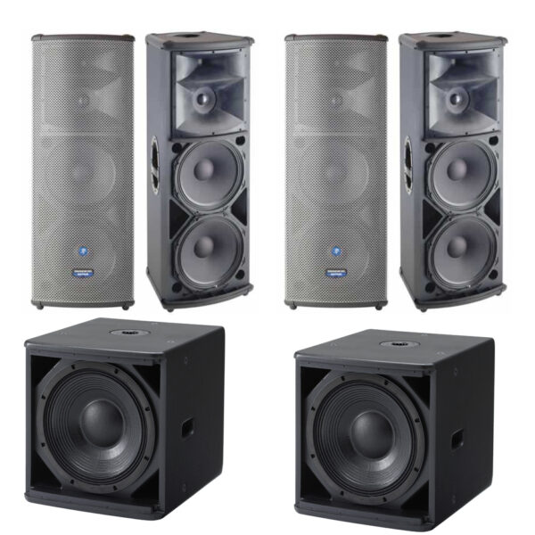 Medium Audio System (4 x side by sides + subwoofers)