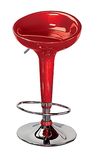 Red Hydraulic Stools