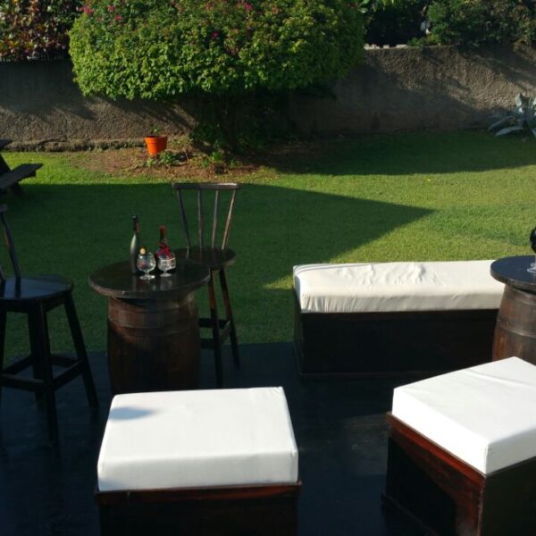 Outdoor wooden furniture